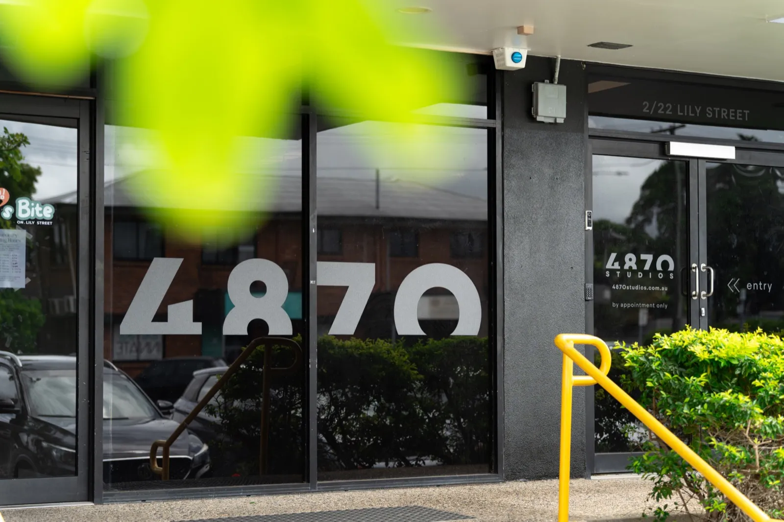 Front entrance of 4870 Studios at 2/22 Lily Street, Cairns North